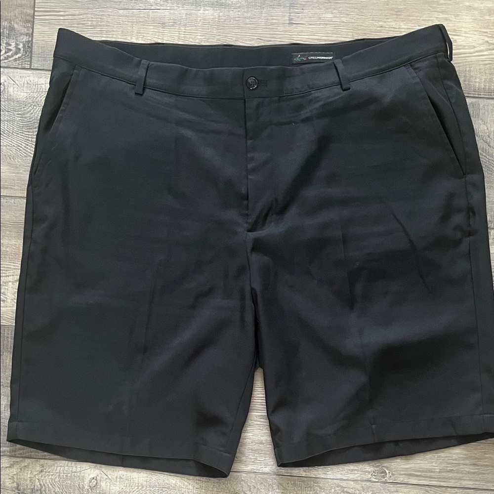 Greg Norman Collection Black Flat Front Shorts